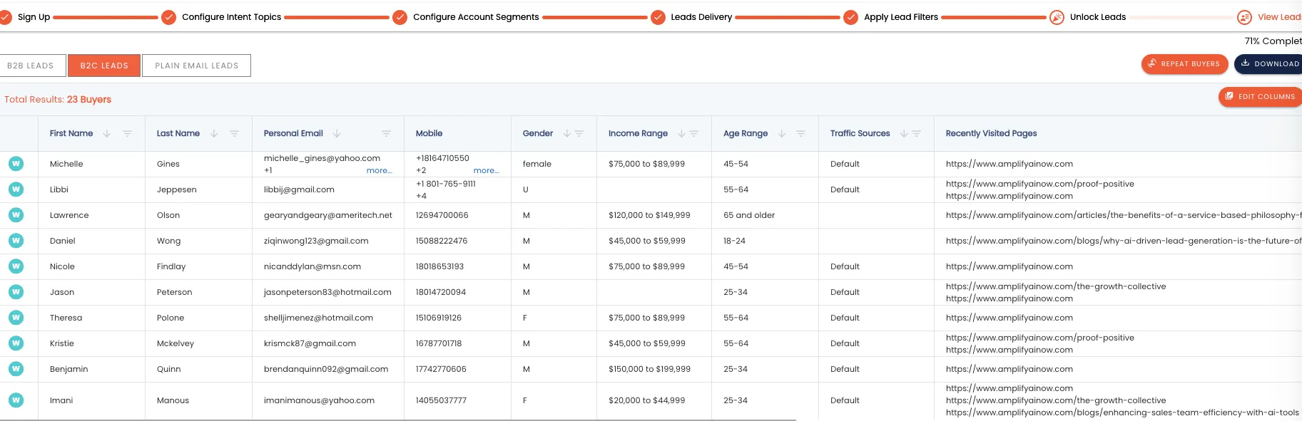 Inbound AI interface preview